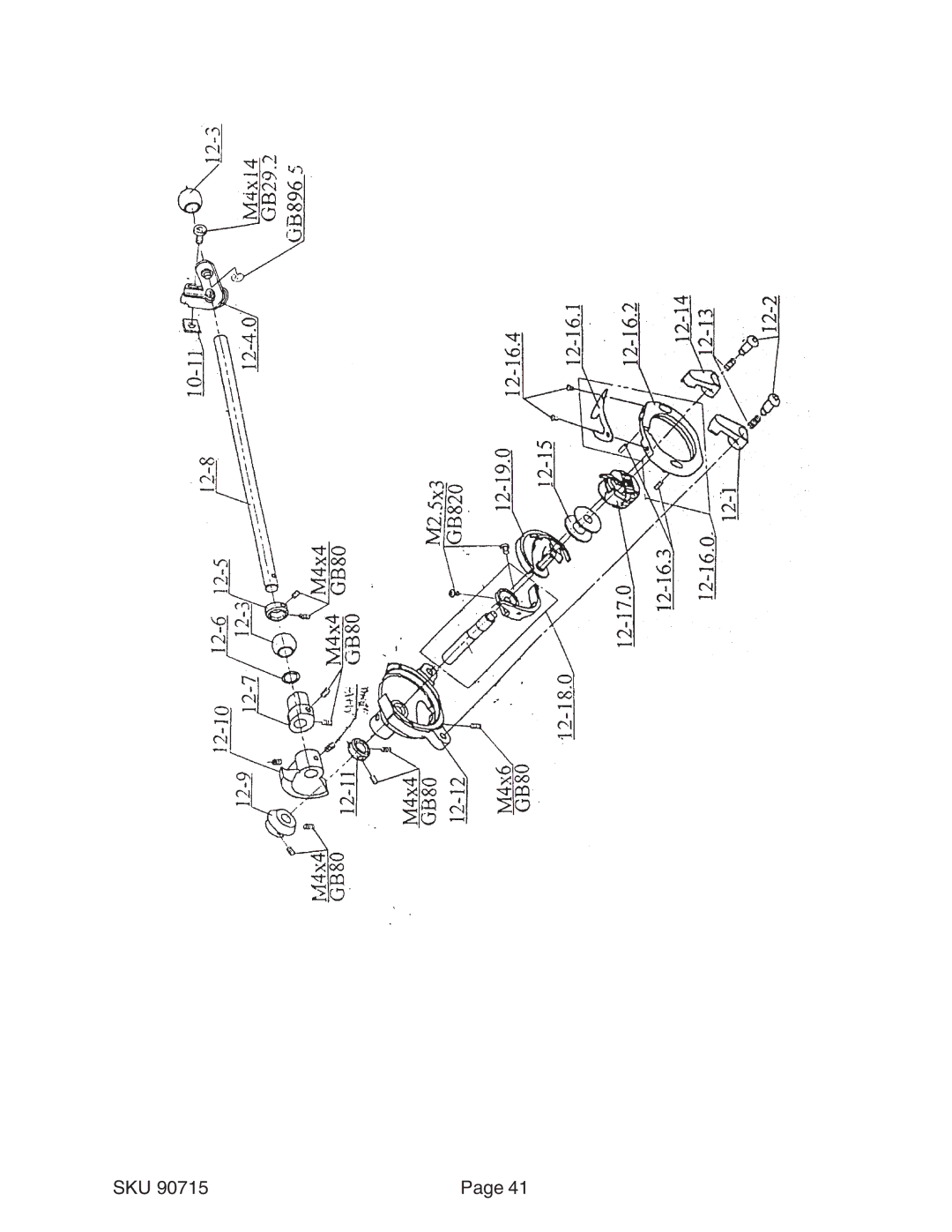 Chicago Electric 90715 manual Sku 