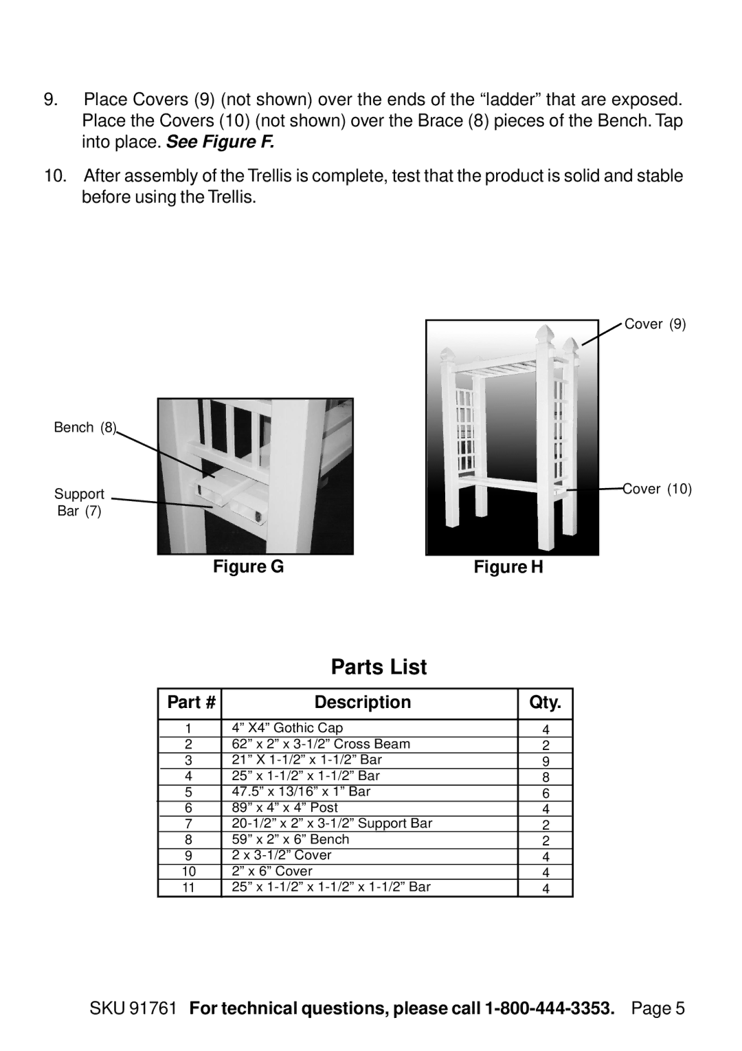 Chicago Electric 91761 manual Parts List, Description Qty 