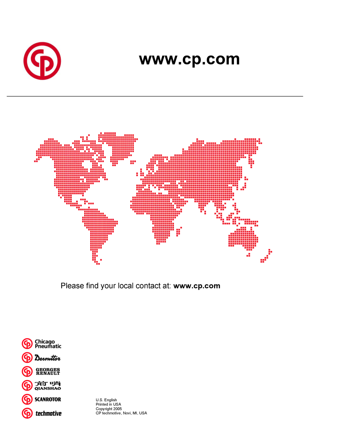 Chicago Pneumatic CS7000 manual English 