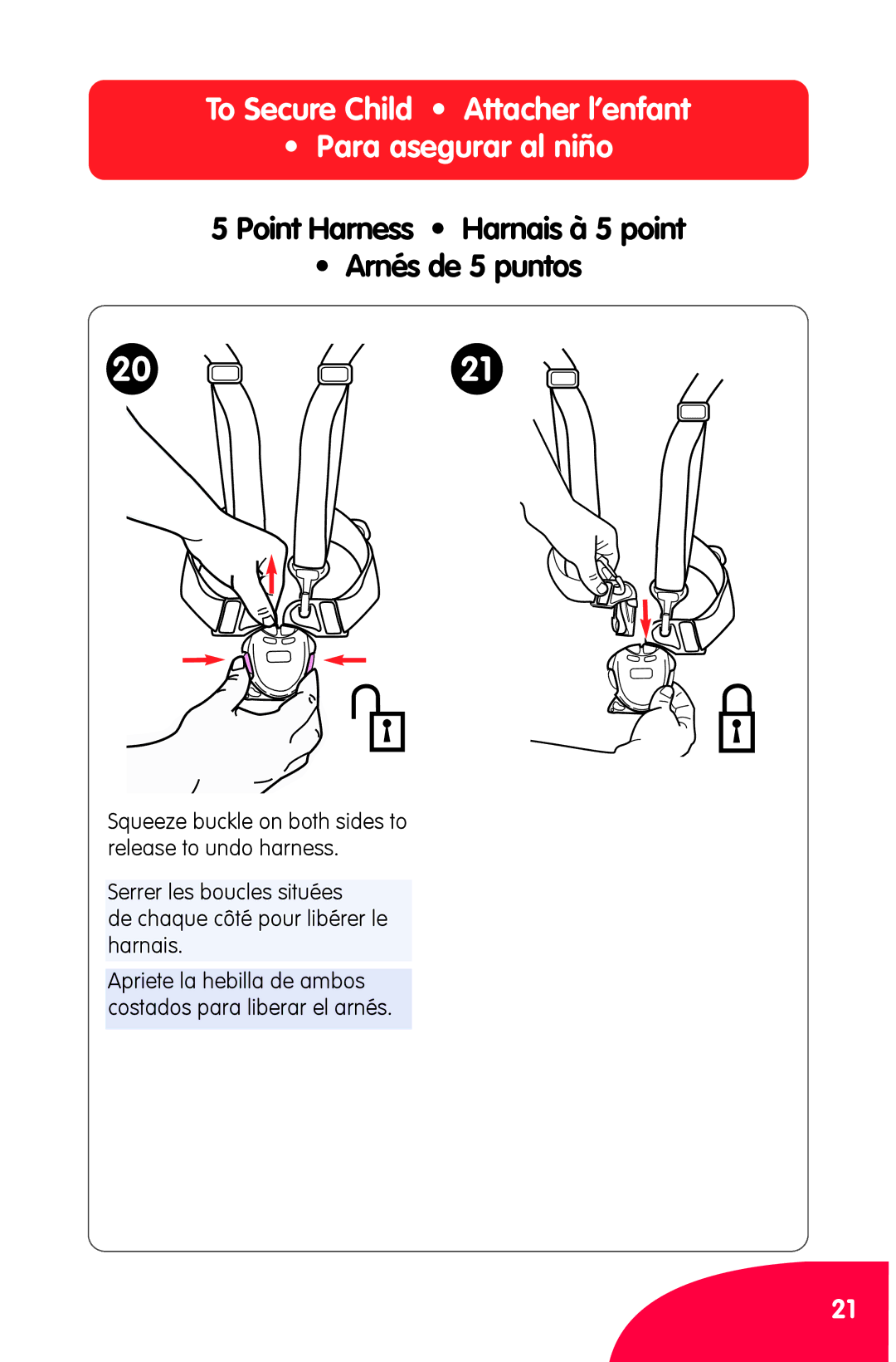 Chicco Ct 0.1 manual 2021, To Secure Child Attacher l’enfant Para asegurar al niño 