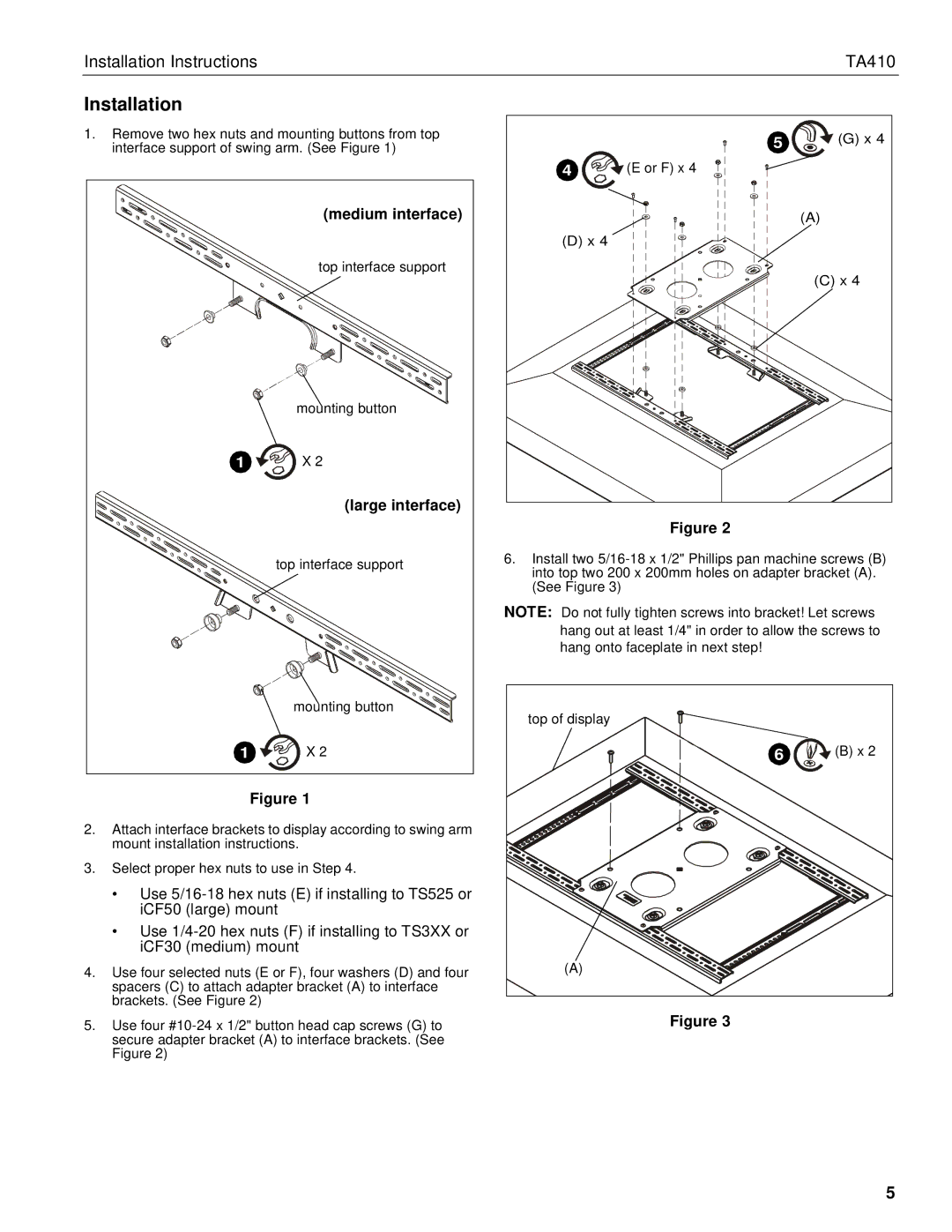 Chief Manufacturing chief installation instructions Installation 