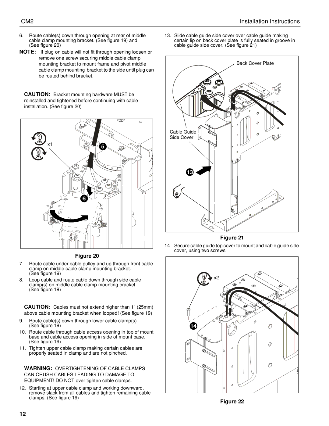 Chief Manufacturing CM2 installation instructions Side Cover 