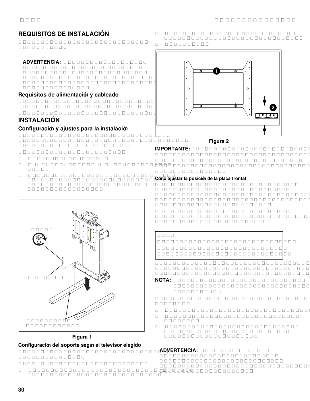 Chief Manufacturing CM2L40 installation instructions Requisitos DE Instalación, Requisitos de alimentación y cableado 