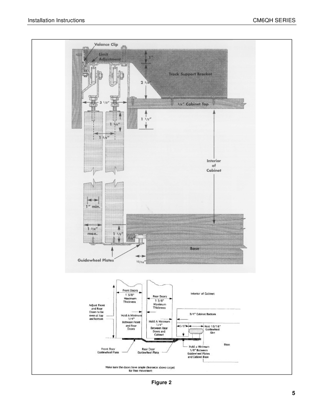 Chief Manufacturing CM6QH SERIES installation instructions CM6QH Series 