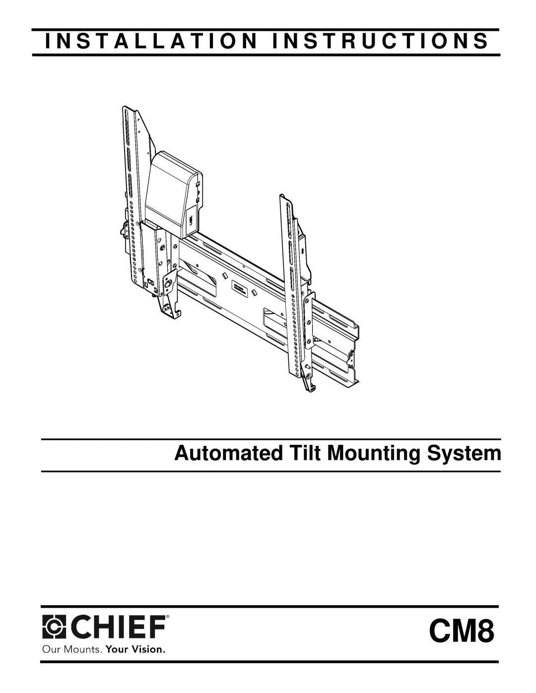 Chief Manufacturing CM8 installation instructions 