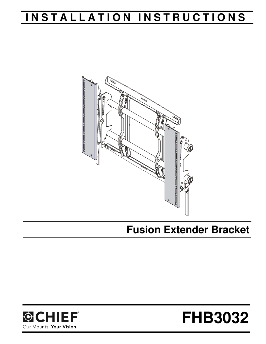 Chief Manufacturing FHB3032 installation instructions 