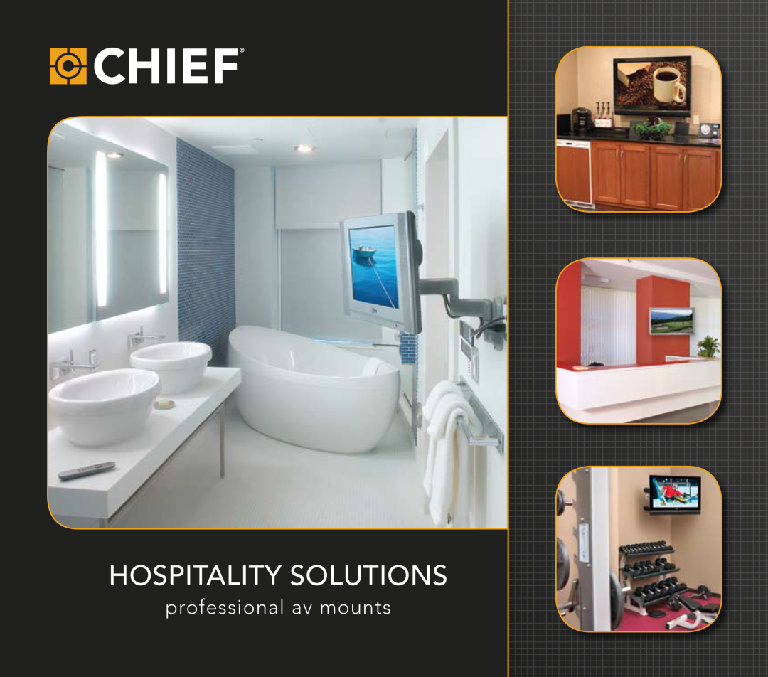 Chief Manufacturing Hospitality Solutions manual professional av mounts 