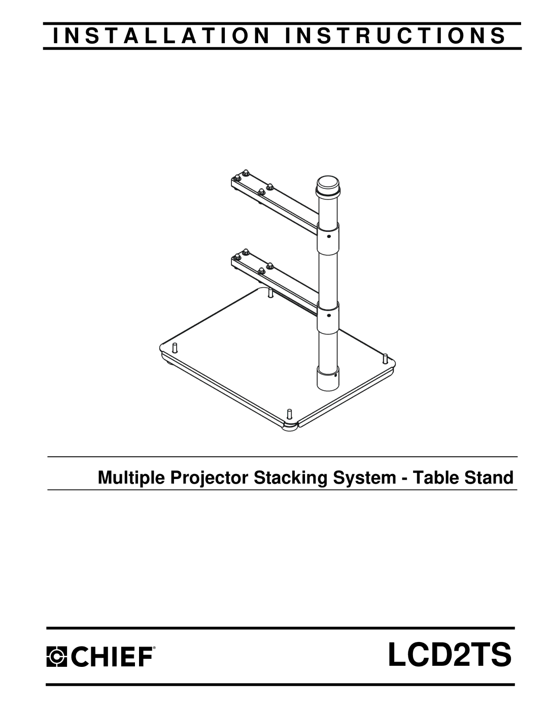 Chief Manufacturing LCD2TS installation instructions 