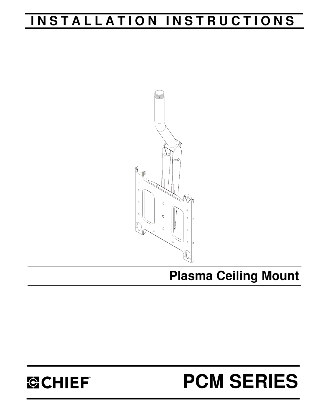 Chief Manufacturing PCM Series installation instructions 