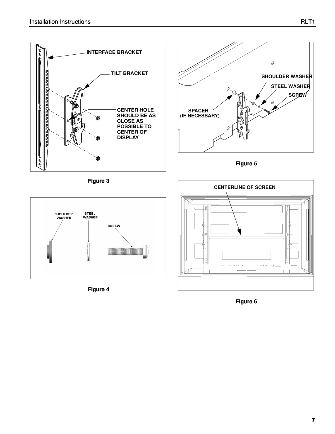 Chief Manufacturing RLT1 installation instructions Installation Instructions, Figure Figure 