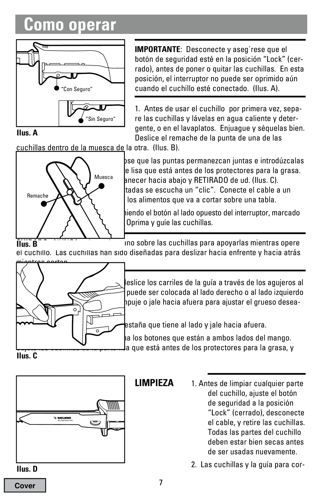 China Household Electrical Appliance EK300 manual Como operar, Limpieza 