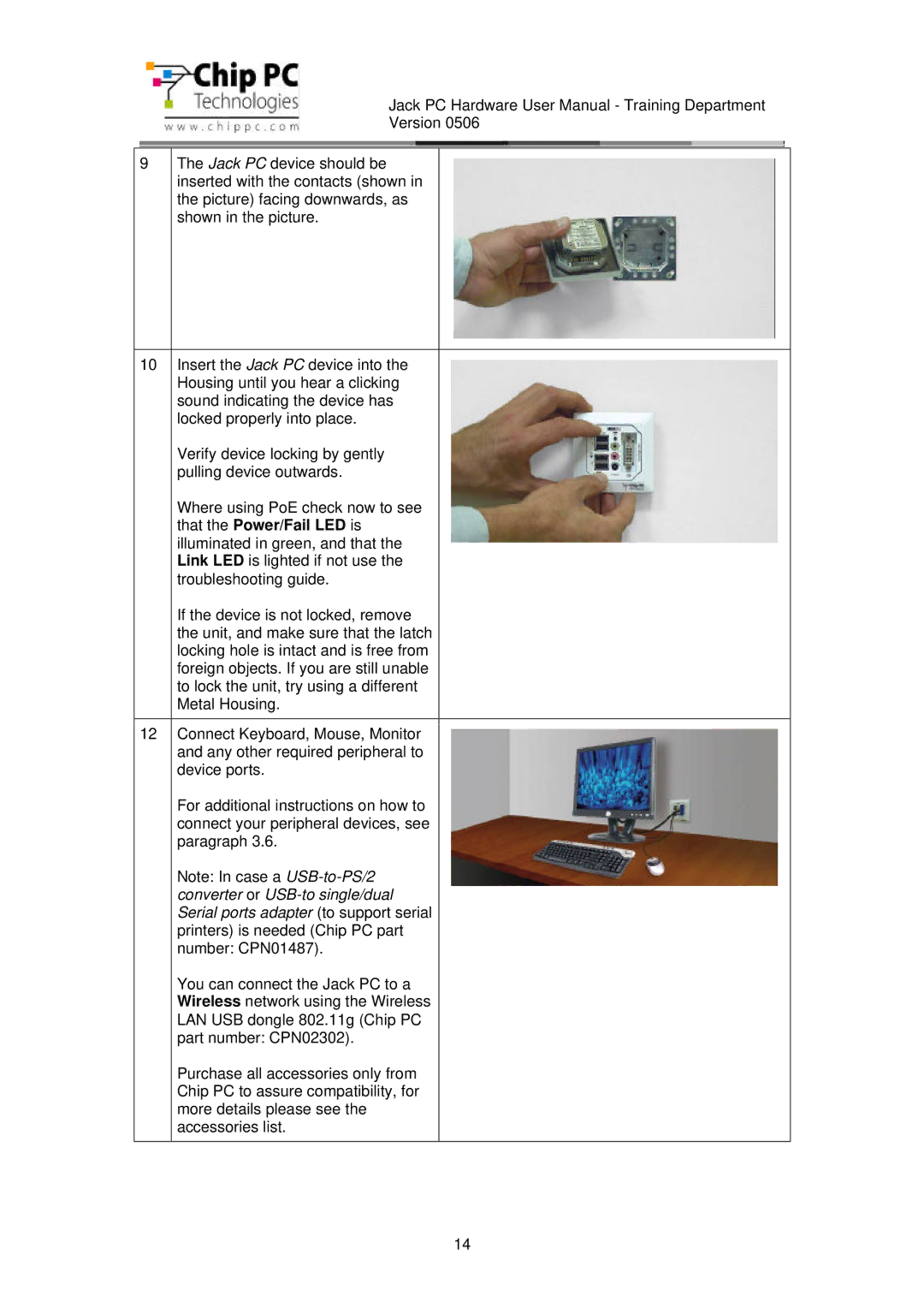 Chip PC CDC01927 manual 