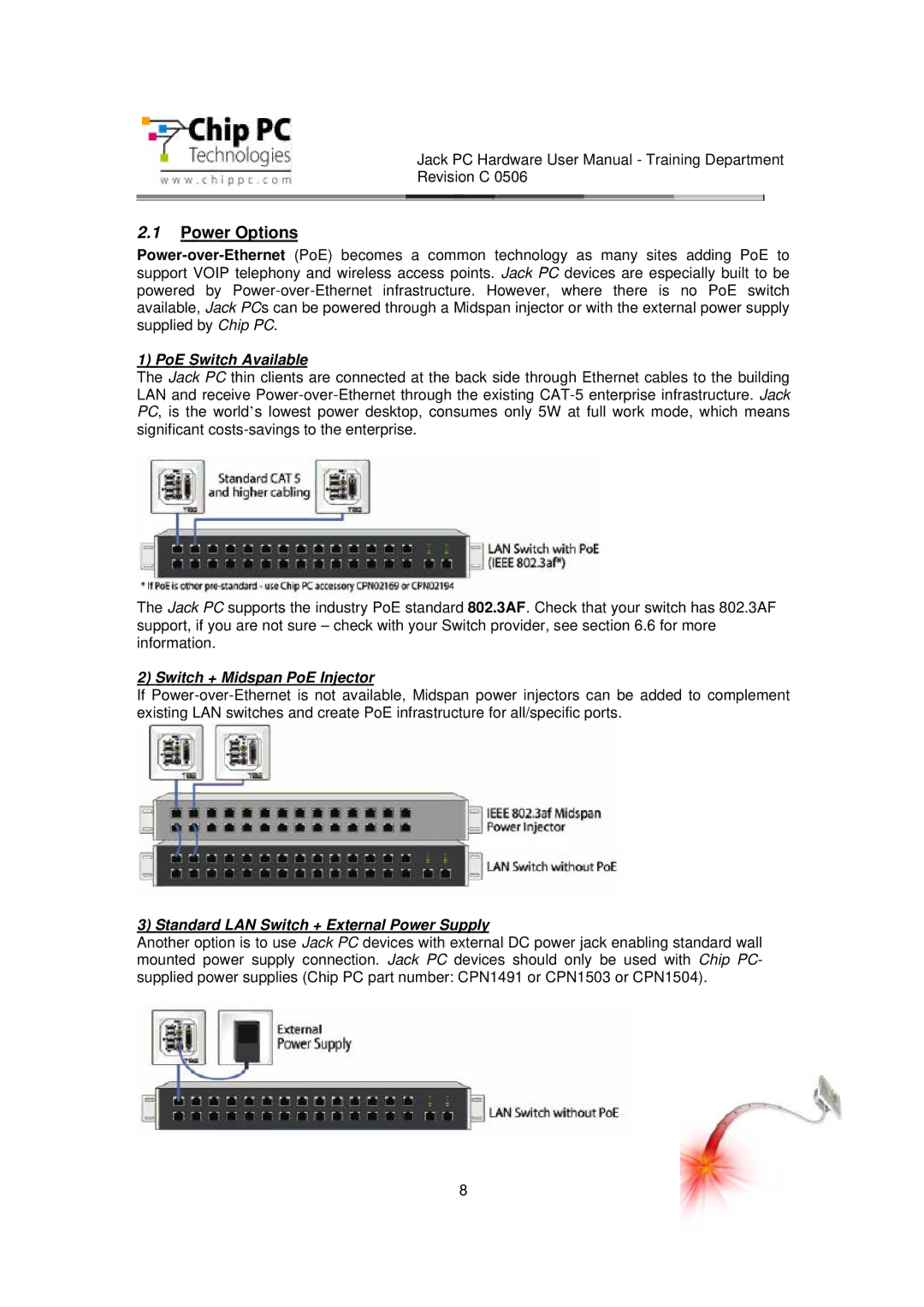 Chip PC CDC01927 manual Power Options 