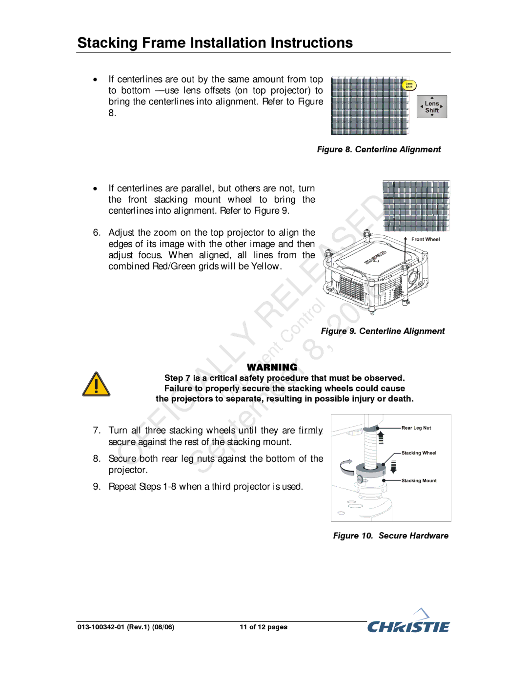 Christie Digital Systems 38-DSP104-XX, 38-DSP106-XX, 38-DSP102-XX, 38-DHD103-XX, 38-DHD106-XX, 104-017101-XX Officially 