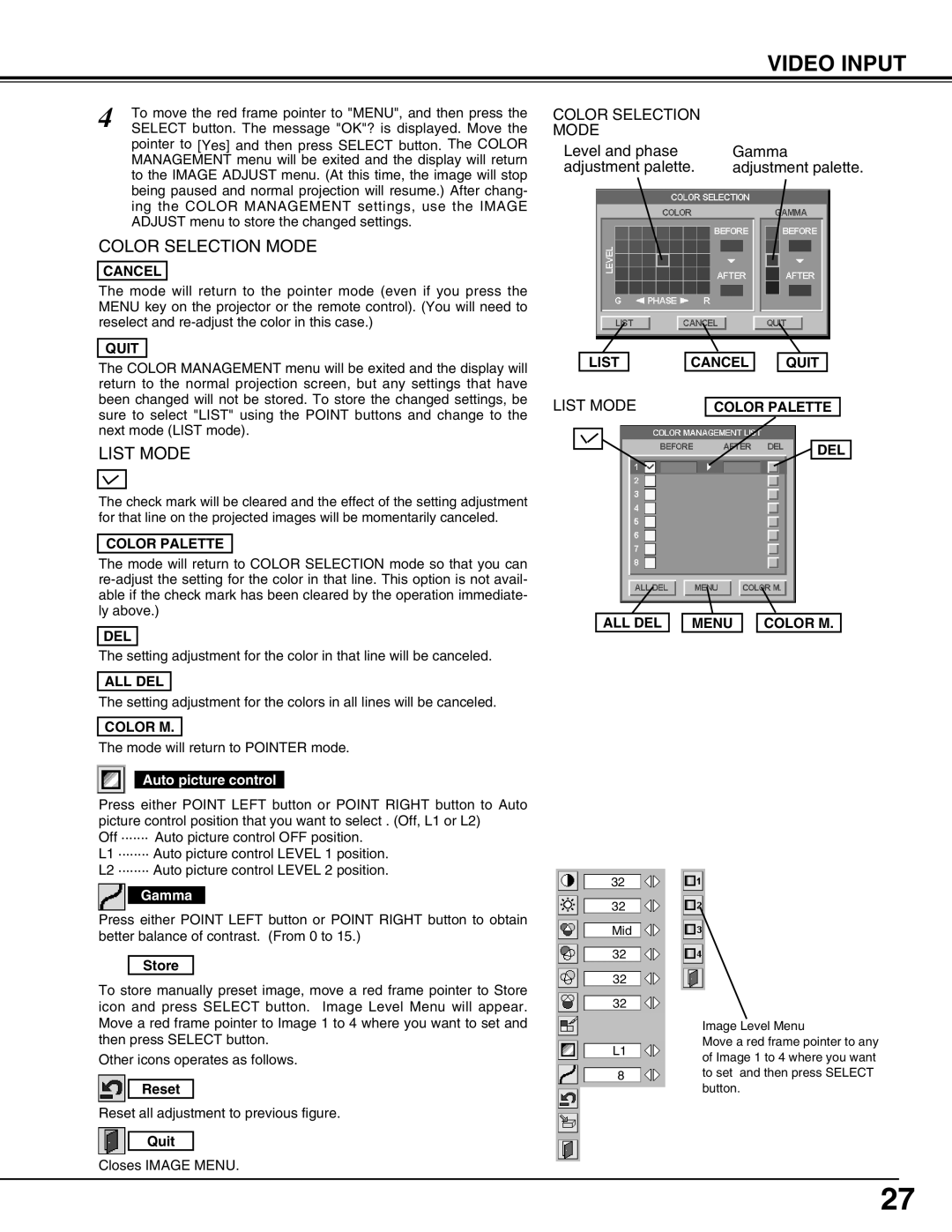 Christie Digital Systems 38-VIV212 user manual Video Input 