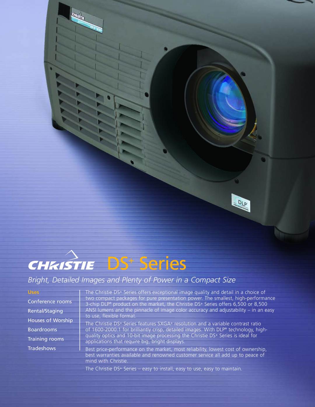 Christie Digital Systems DS+ Series manual 