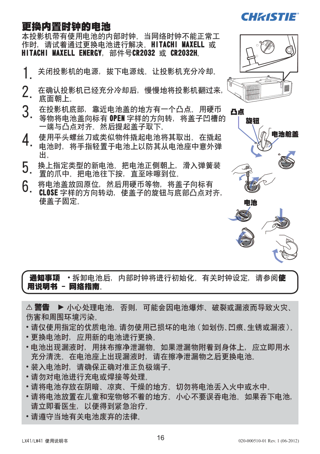 Christie Digital Systems LW41 setup guide DS3143! !DS3143I 