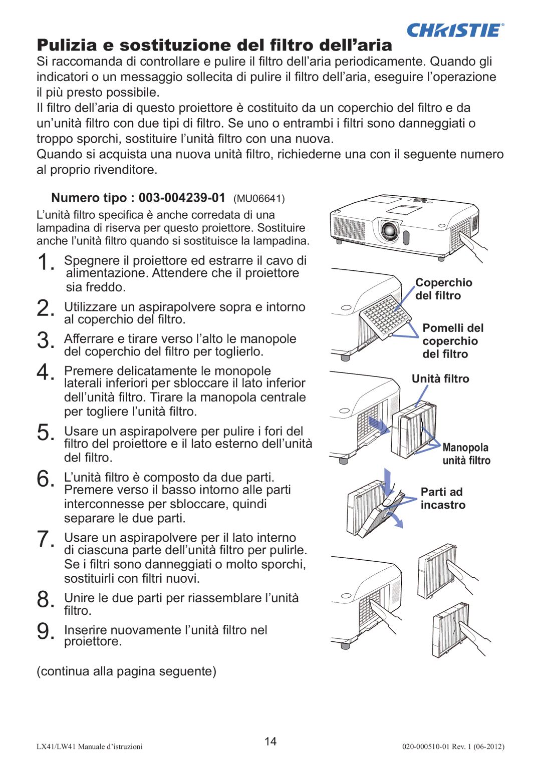 Christie Digital Systems LW41 setup guide 