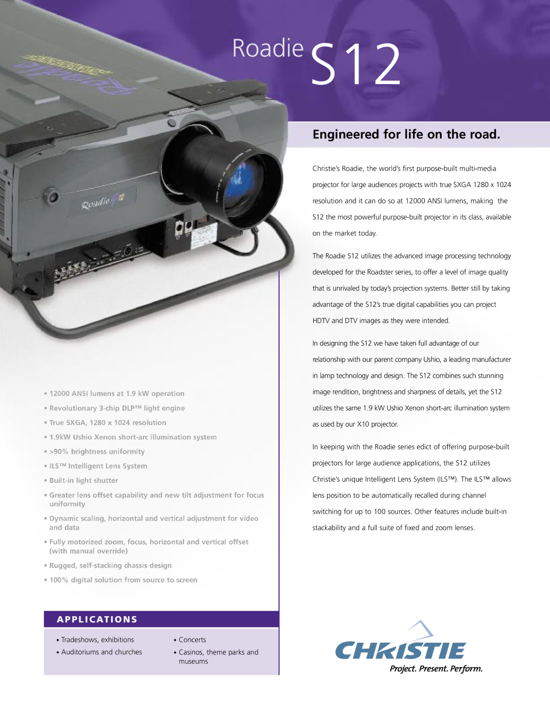 Christie Digital Systems manual Roadie S12 