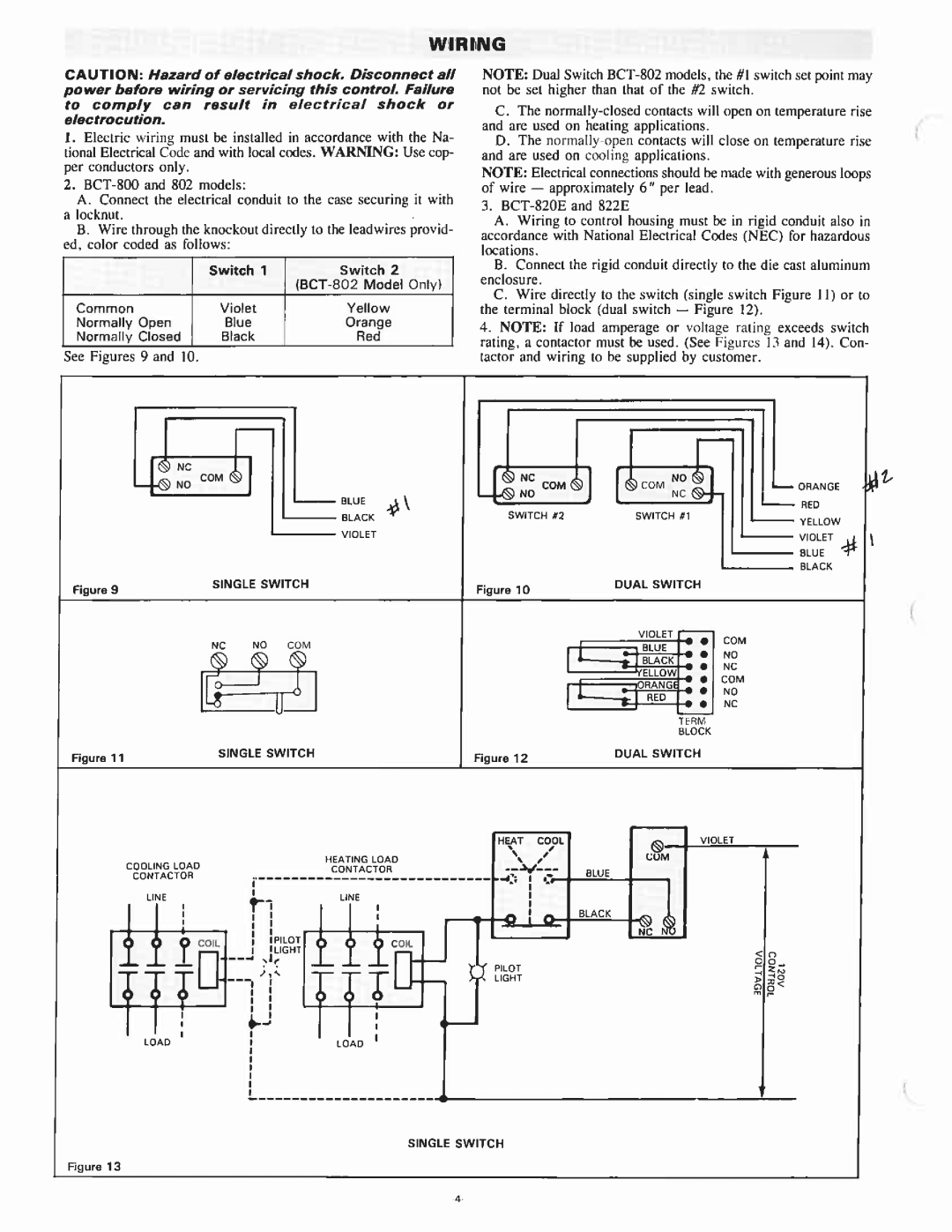 Chromalox BCT-800, BCT-820E manual 