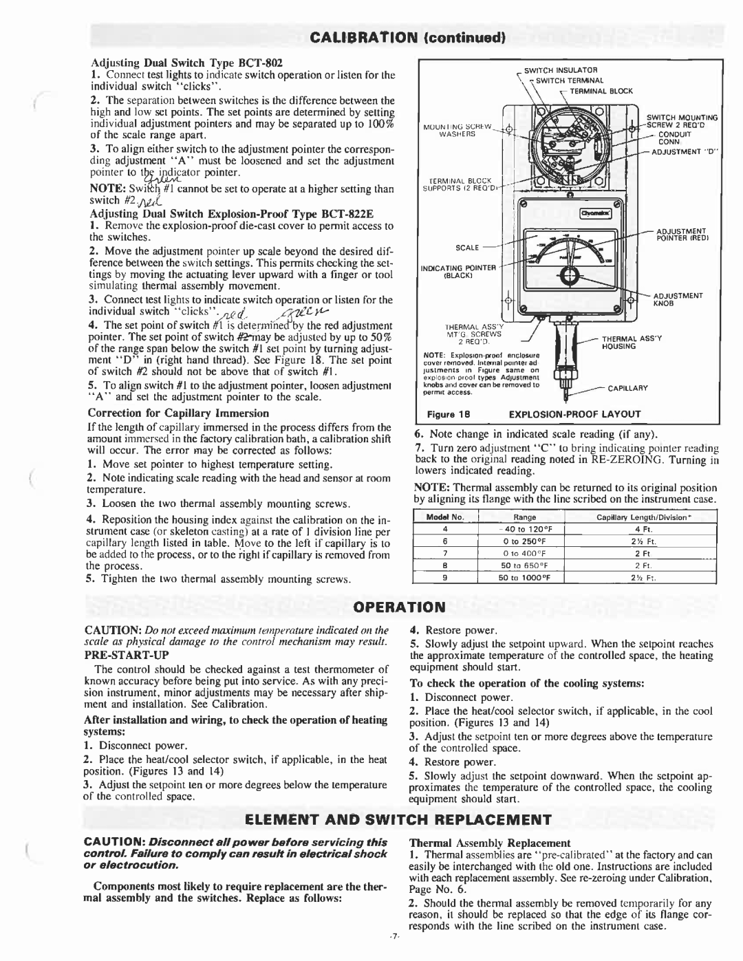 Chromalox BCT-820E, BCT-800 manual 