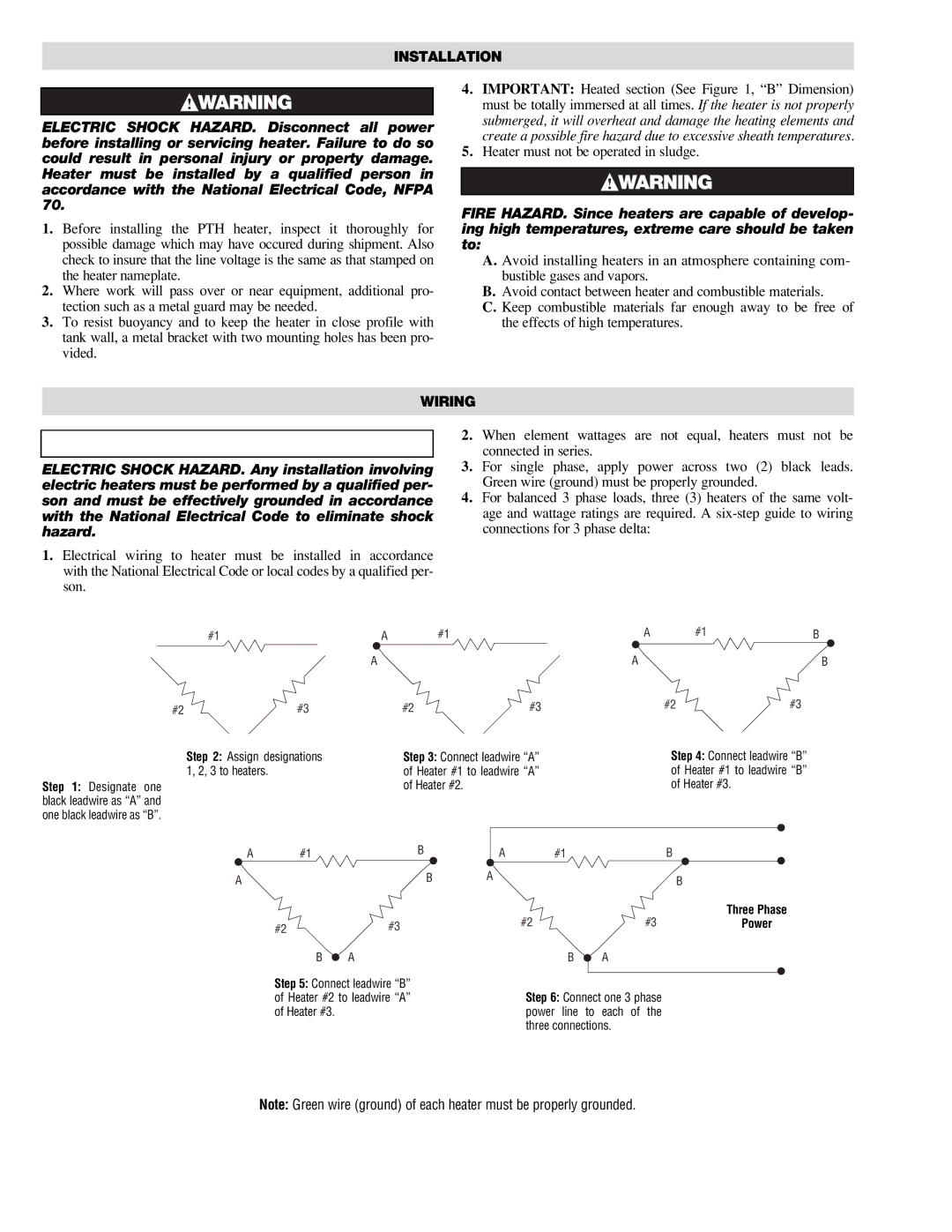 Chromalox PD422-4 operating instructions Installation 