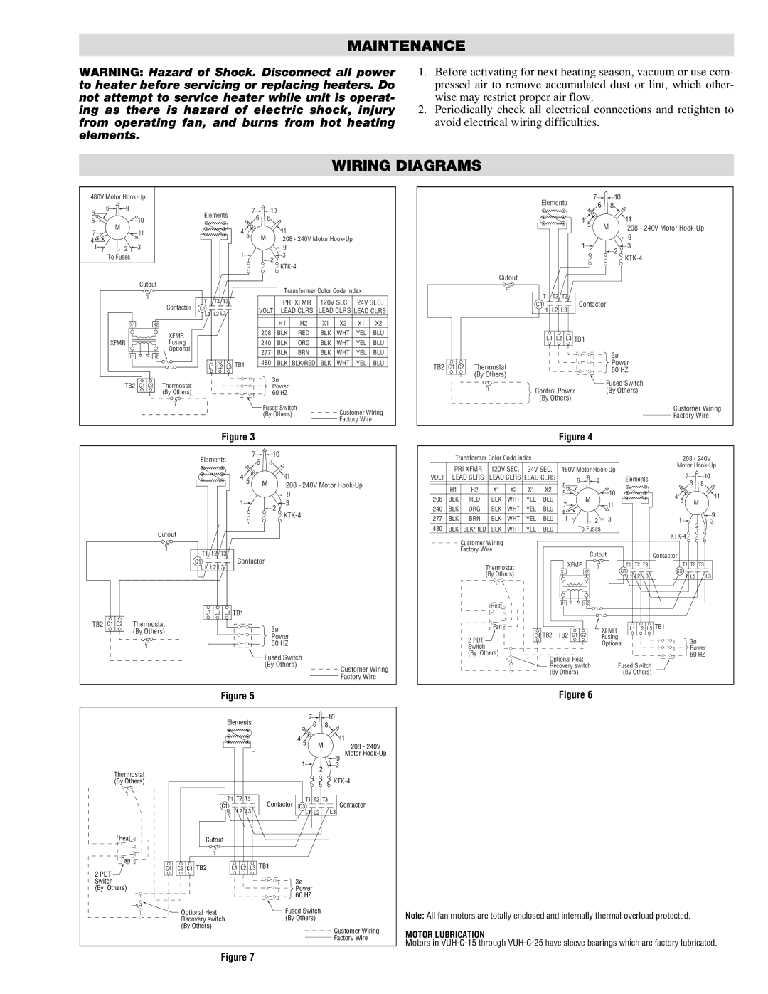 Chromalox PF451-3 specifications Maintenance, Wiring Diagrams 