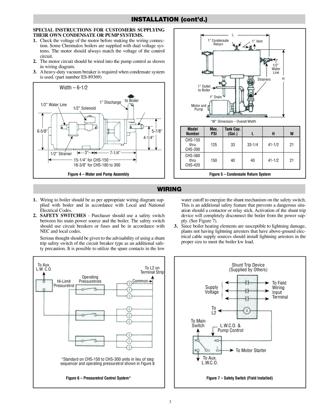 Chromalox PQ404-6 specifications Wiring 