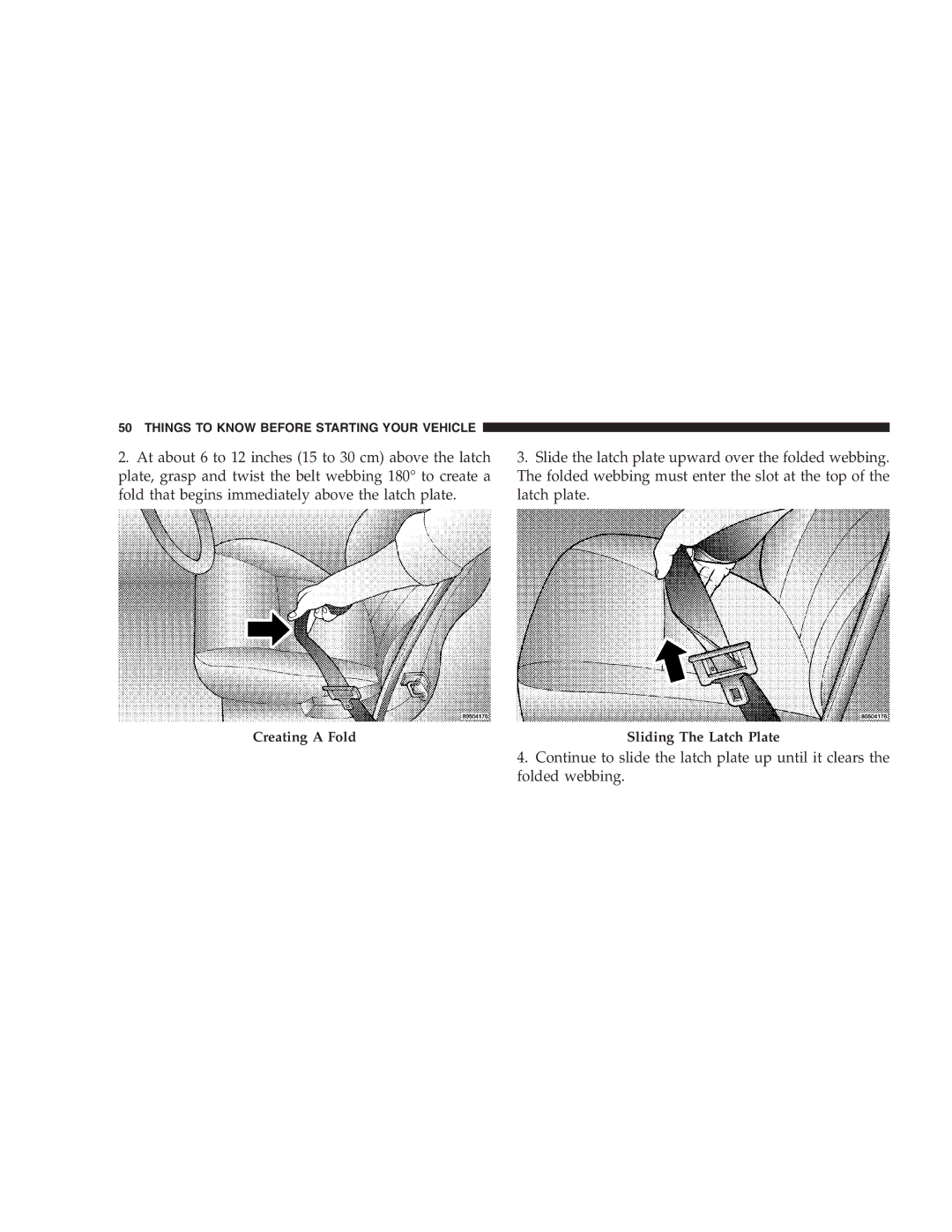 Chrysler 2005 Town and Country manual Creating a Fold 