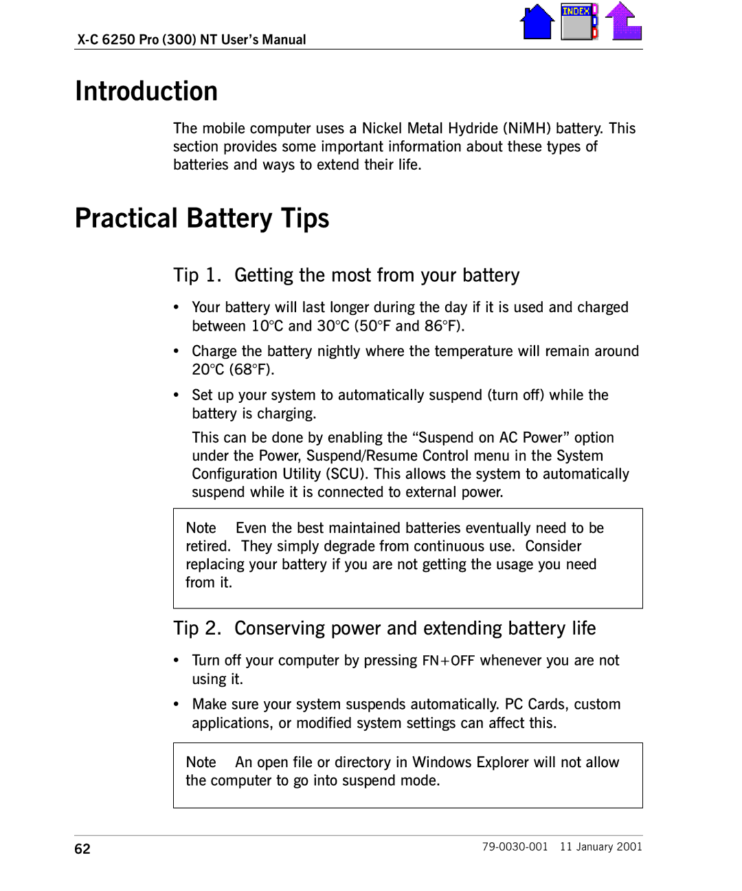 Cingular X-C 6250 Pro (300) manual Practical Battery Tips, Tip 1. Getting the most from your battery 