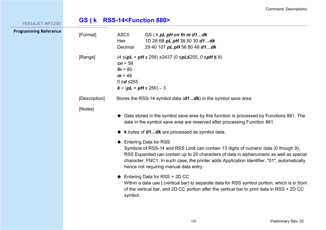 Cino MP3200 manual 151 