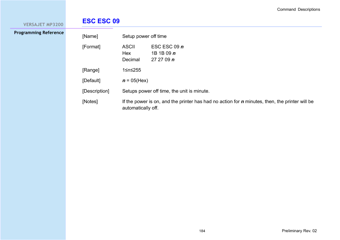 Cino MP3200 manual Name Setup power off time Format 