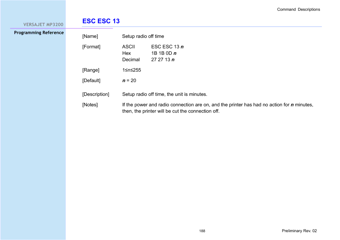 Cino MP3200 manual Name Setup radio off time Format 