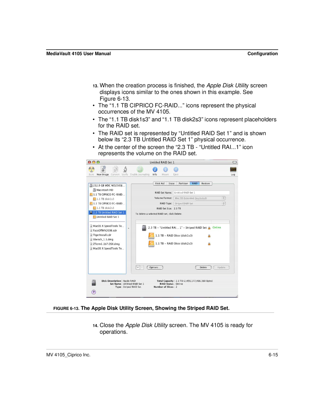 Ciprico 4105 Series user manual Configuration 