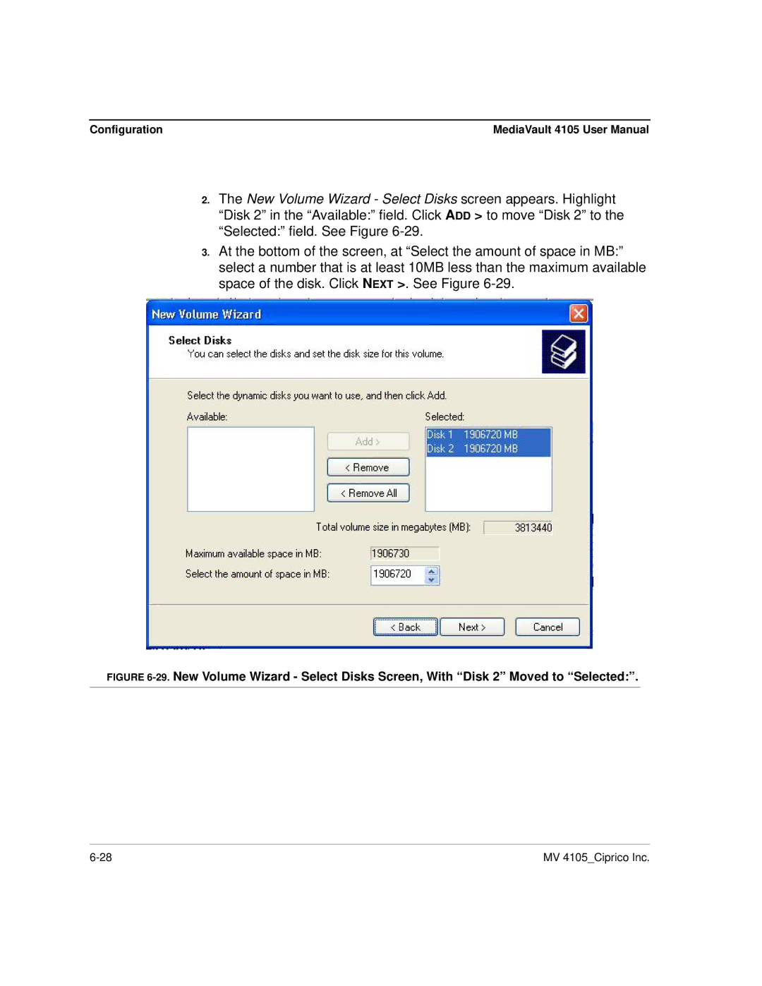 Ciprico 4105 Series user manual Configuration 