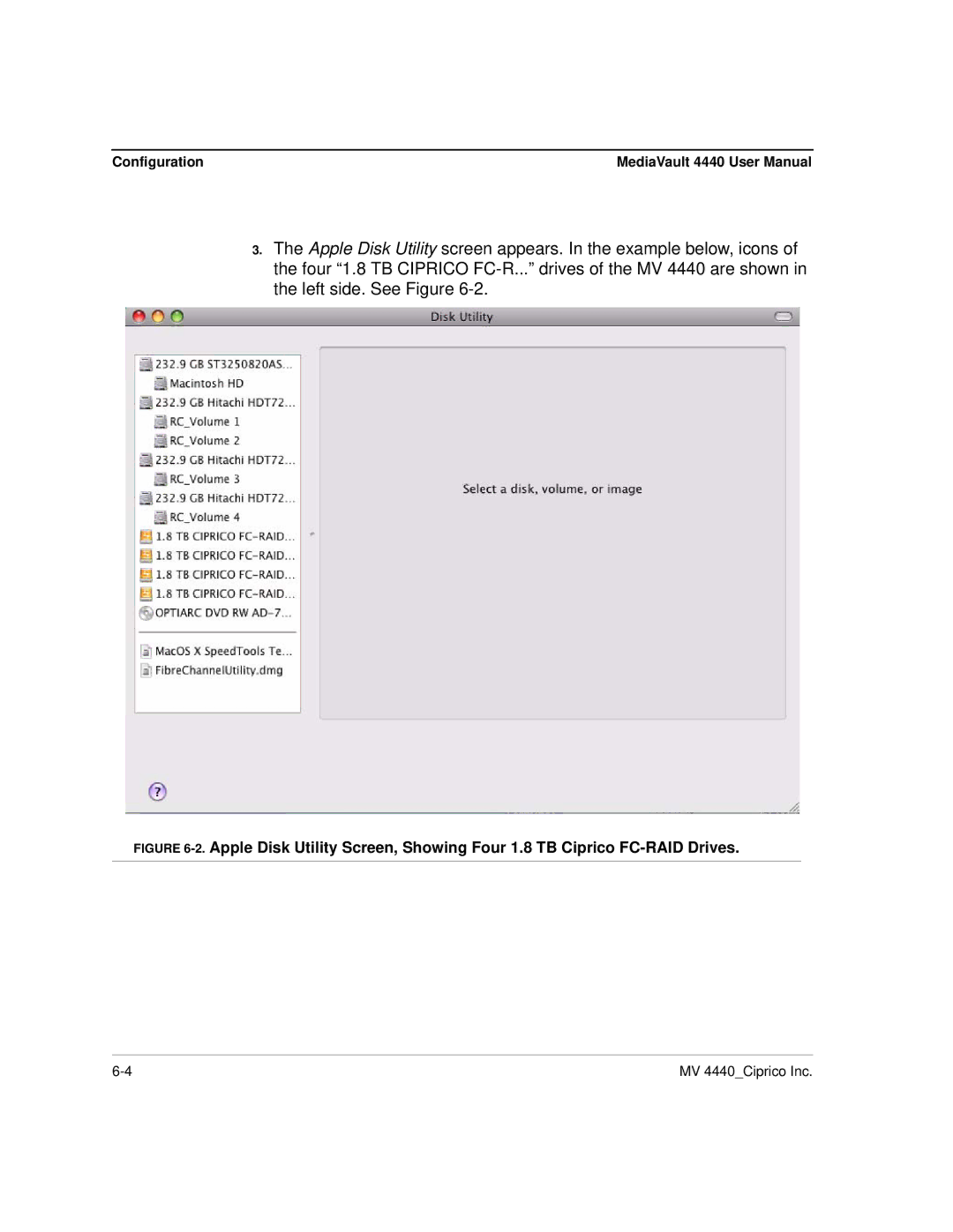 Ciprico 4400 user manual Configuration 