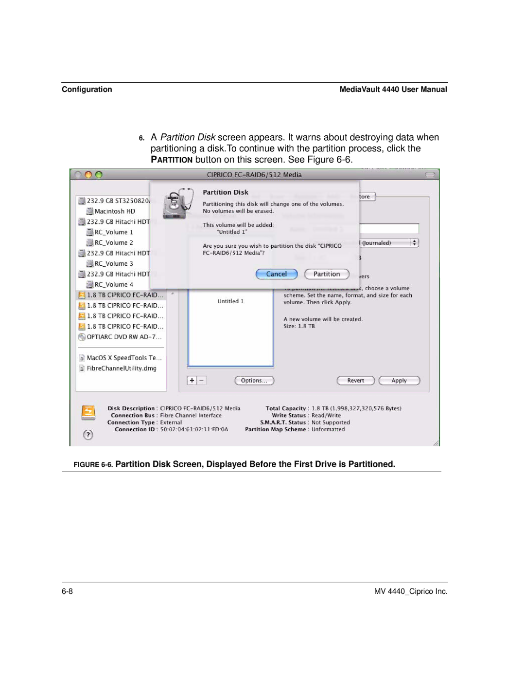 Ciprico 4400 user manual Configuration 