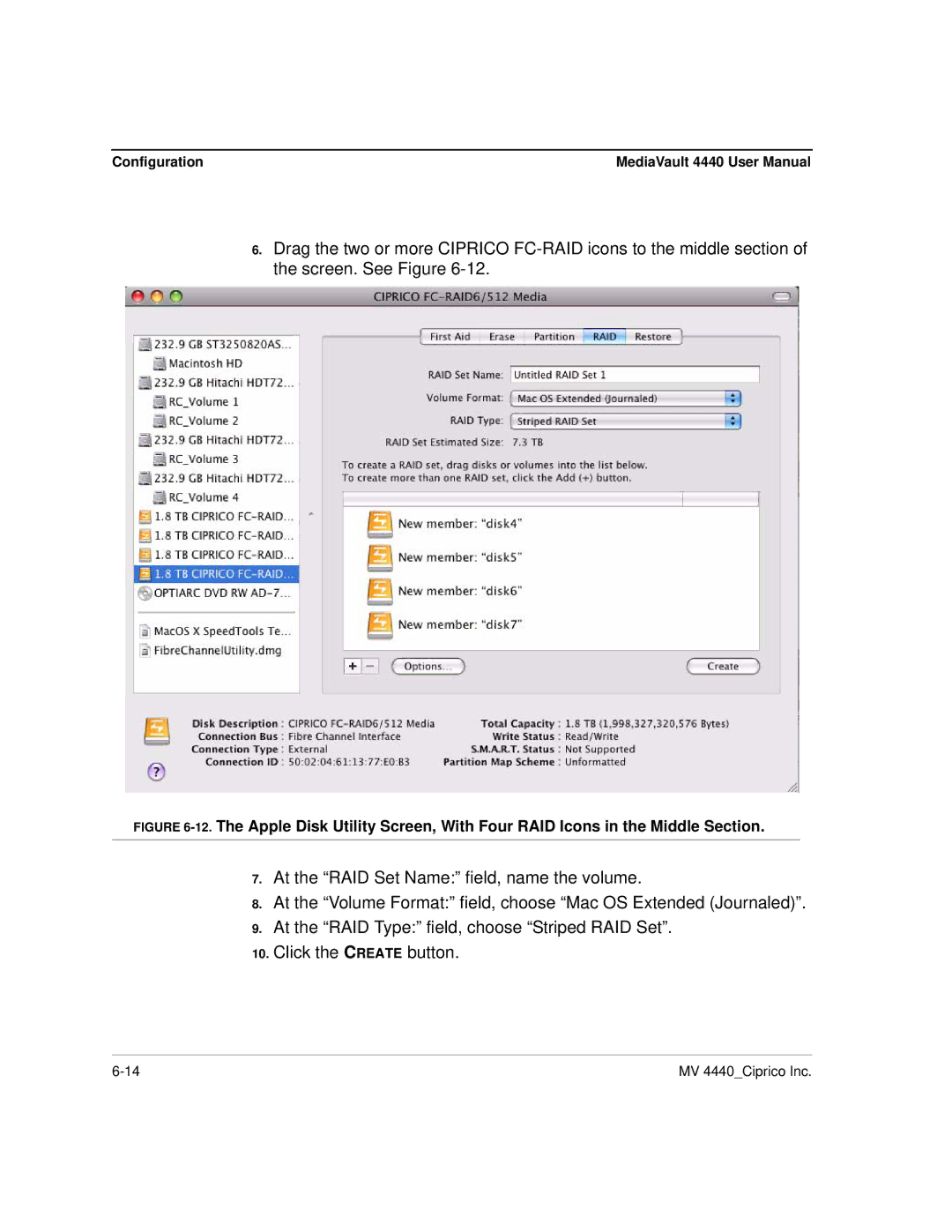 Ciprico 4400 user manual Configuration 