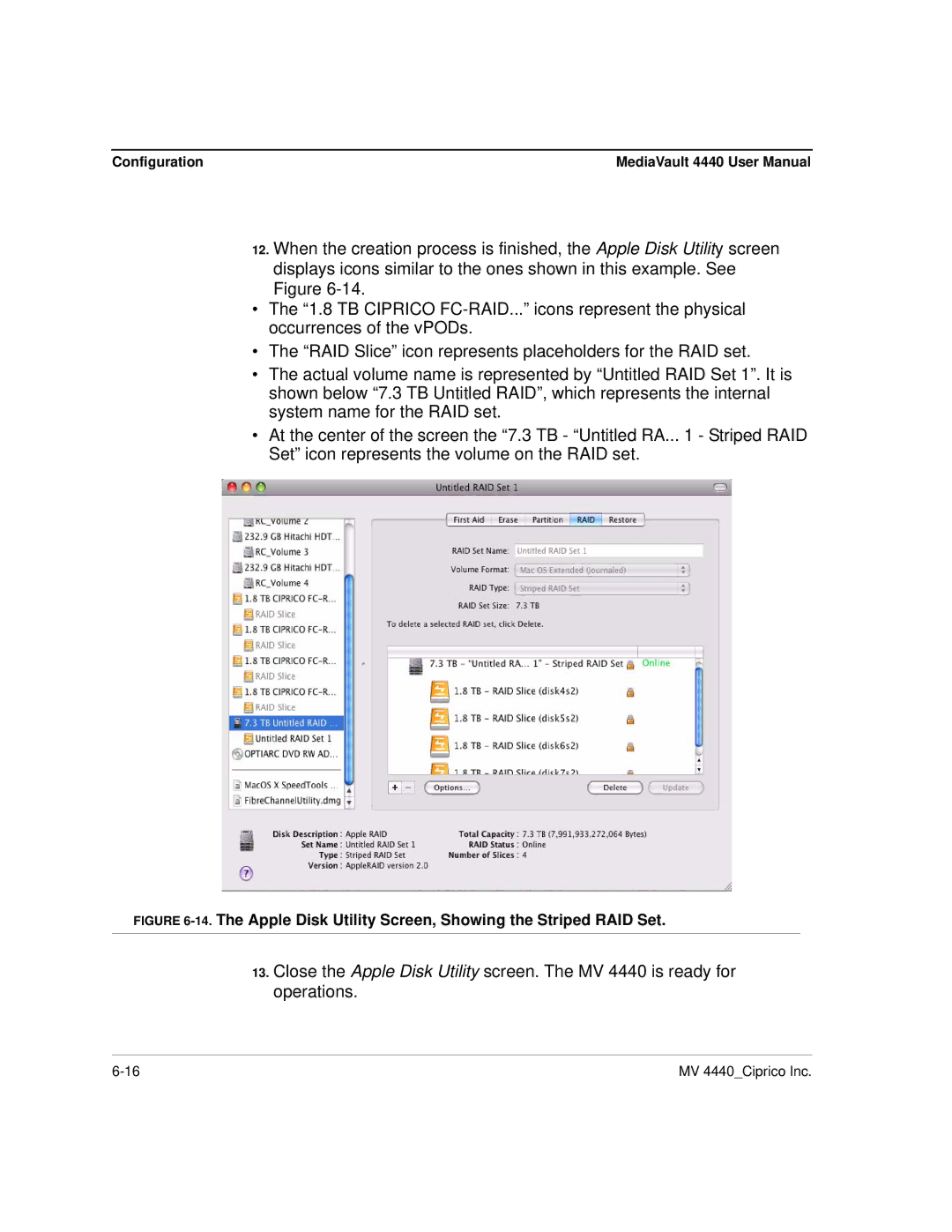 Ciprico 4400 user manual Configuration 