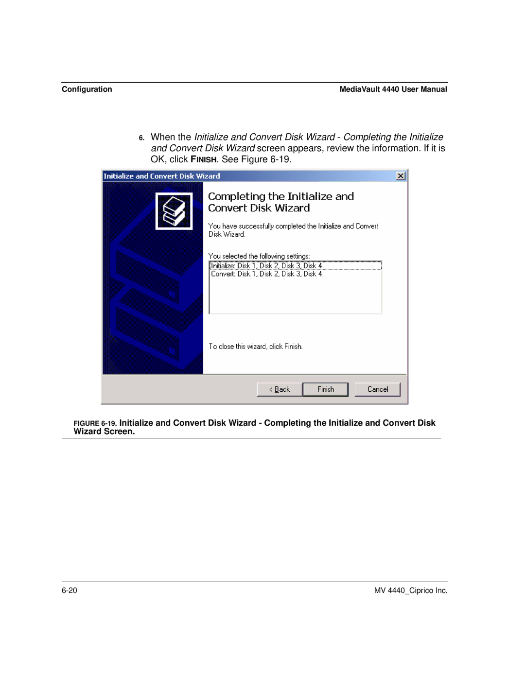 Ciprico 4400 user manual Configuration 