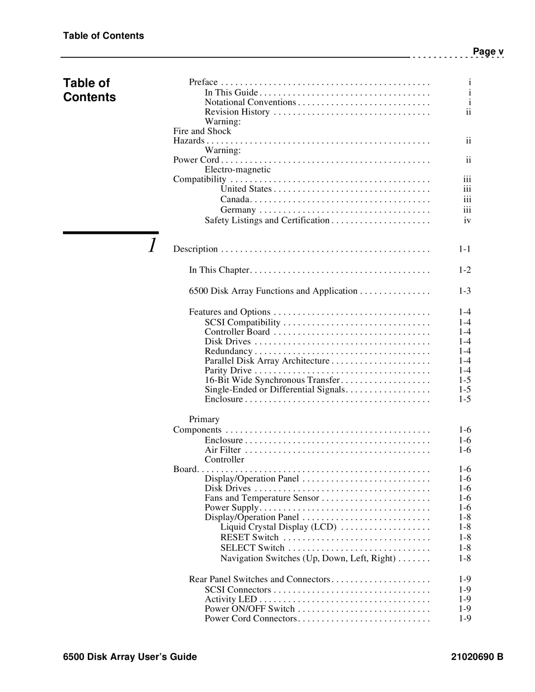 Ciprico 6500 manual Contents 