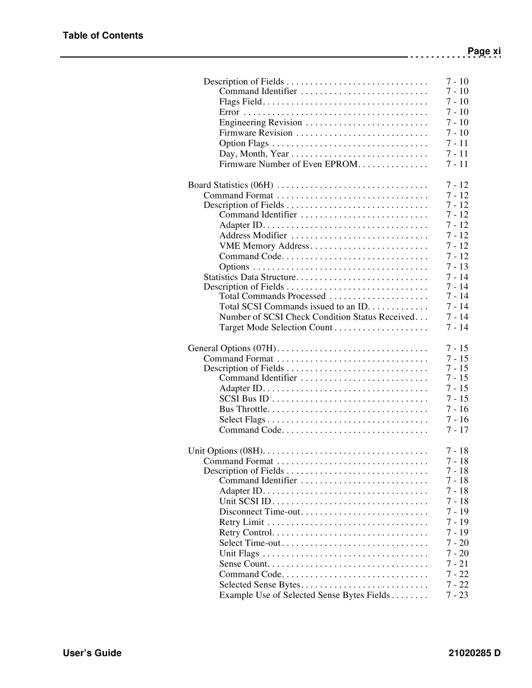 Ciprico Rimfire 3880 manual Description of Fields Command Identifier 