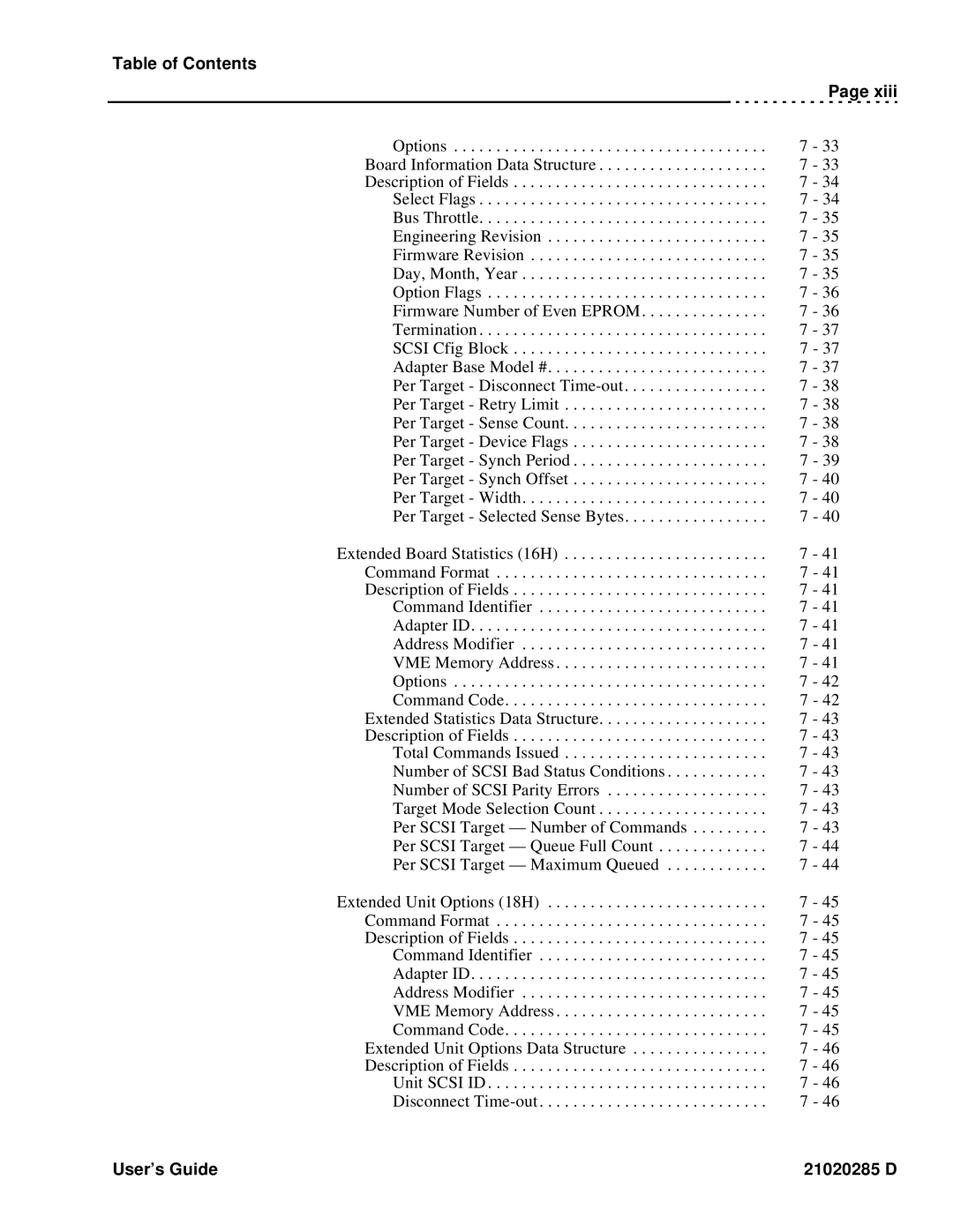 Ciprico Rimfire 3880 manual Table of Contents 