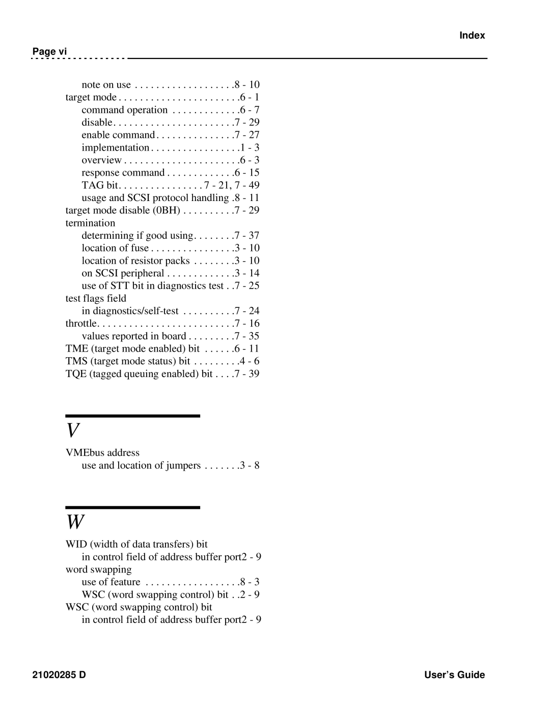 Ciprico Rimfire 3880 manual Index 