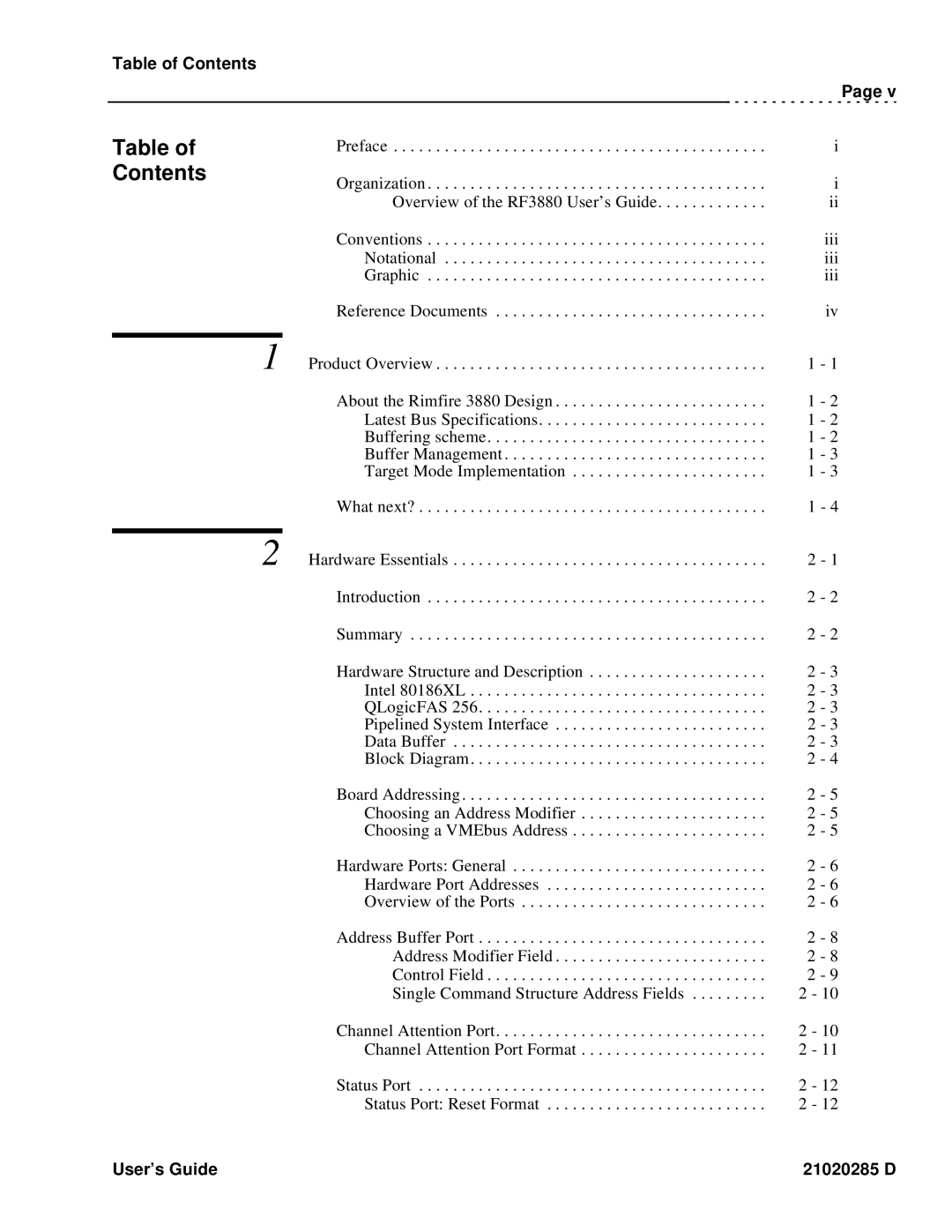 Ciprico Rimfire 3880 manual Contents 