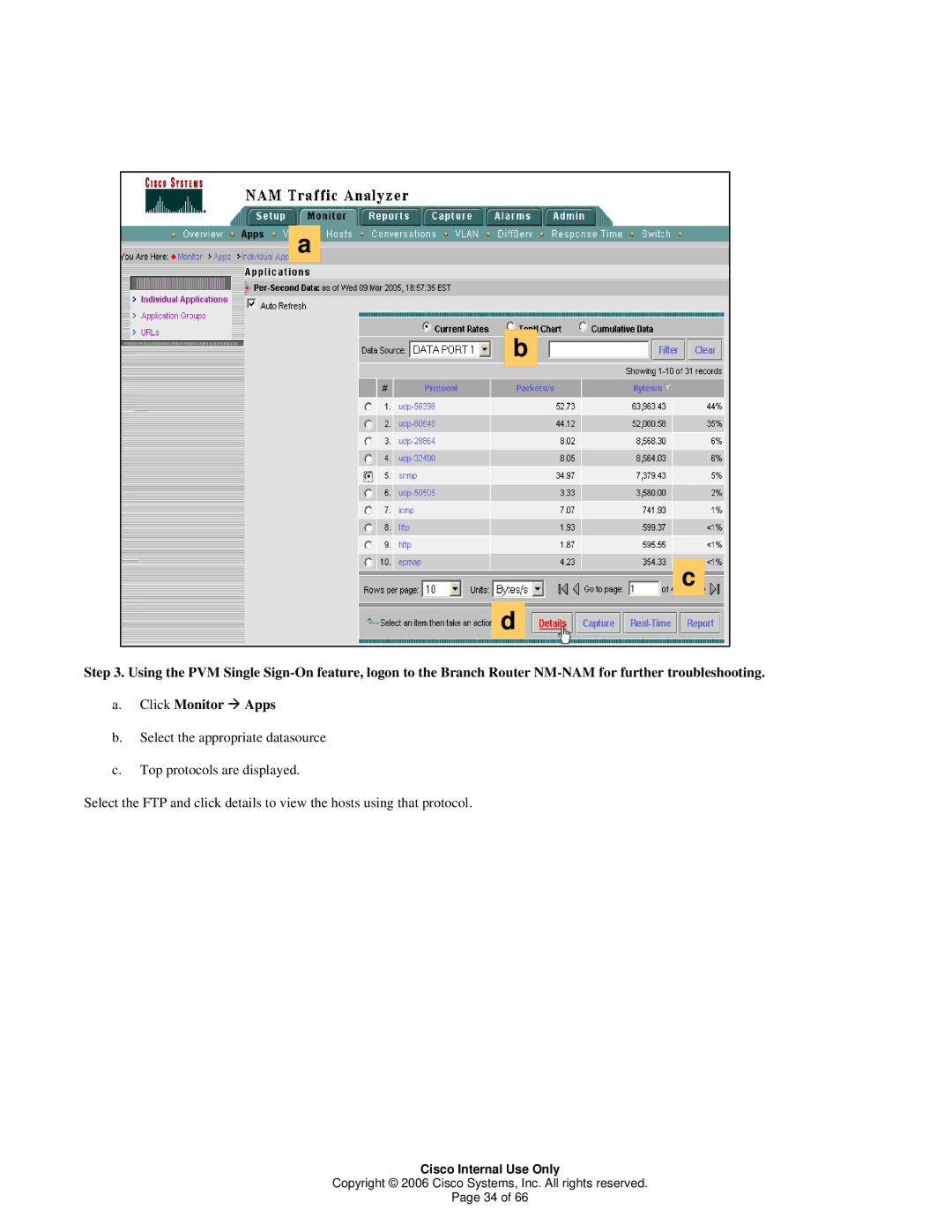 Cisco Systems 1 manual Cisco Internal Use Only 