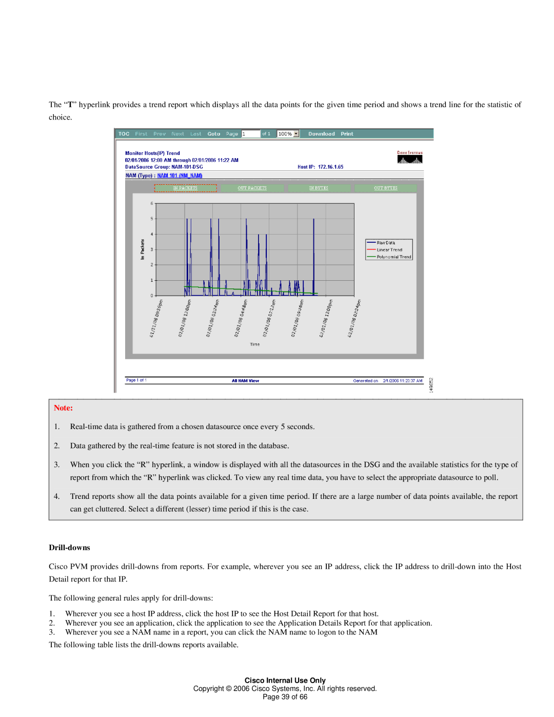 Cisco Systems 1 manual Drill-downs 