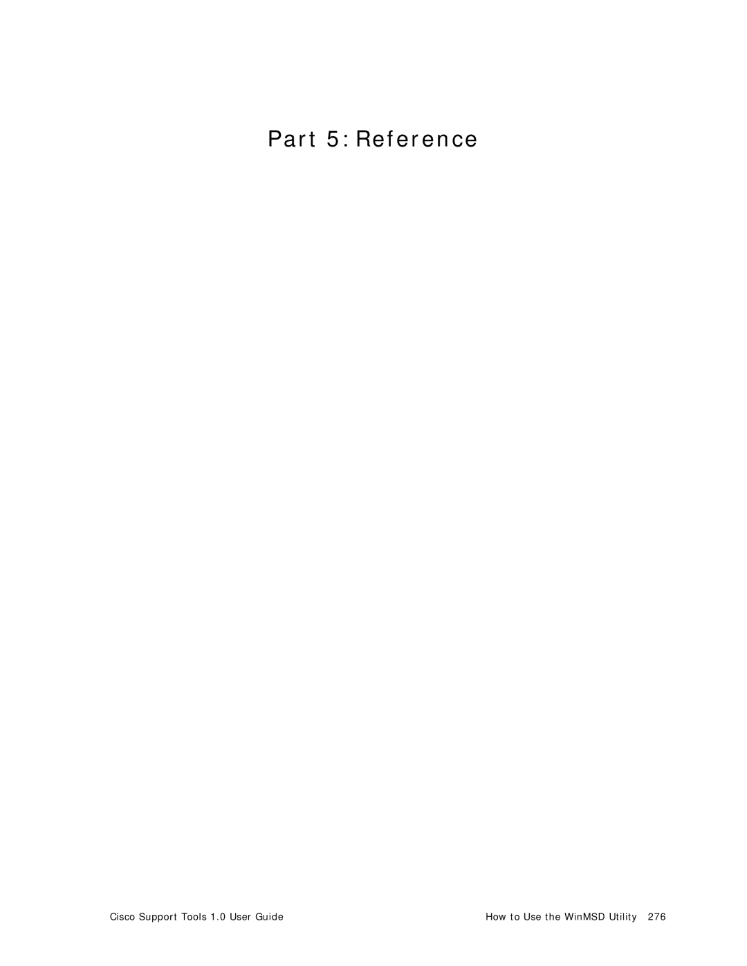 Cisco Systems 1.0 (1) manual Part 5 Reference 