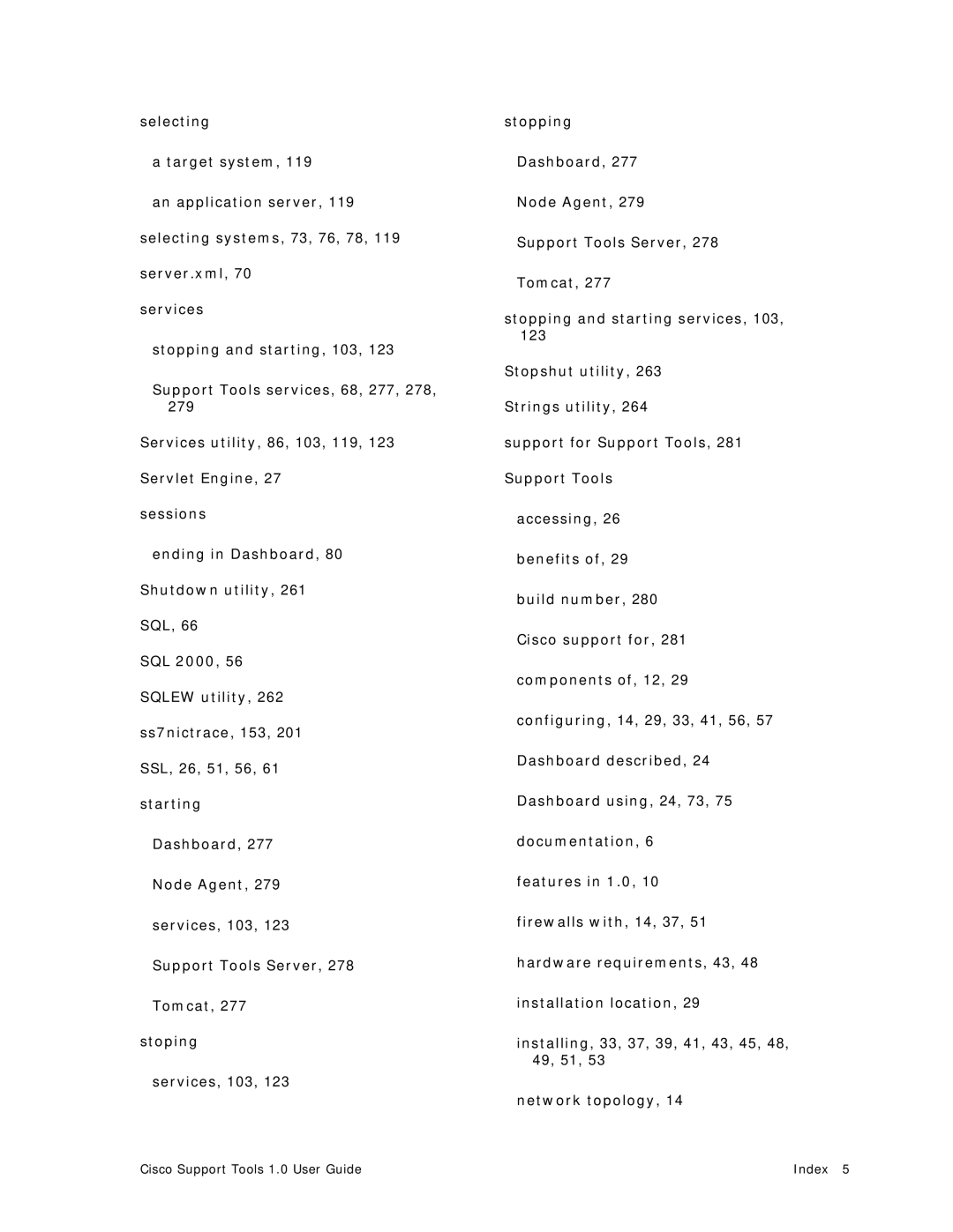 Cisco Systems 1.0 (1) manual Servlet Engine Sessions Ending in Dashboard Shutdown utility 