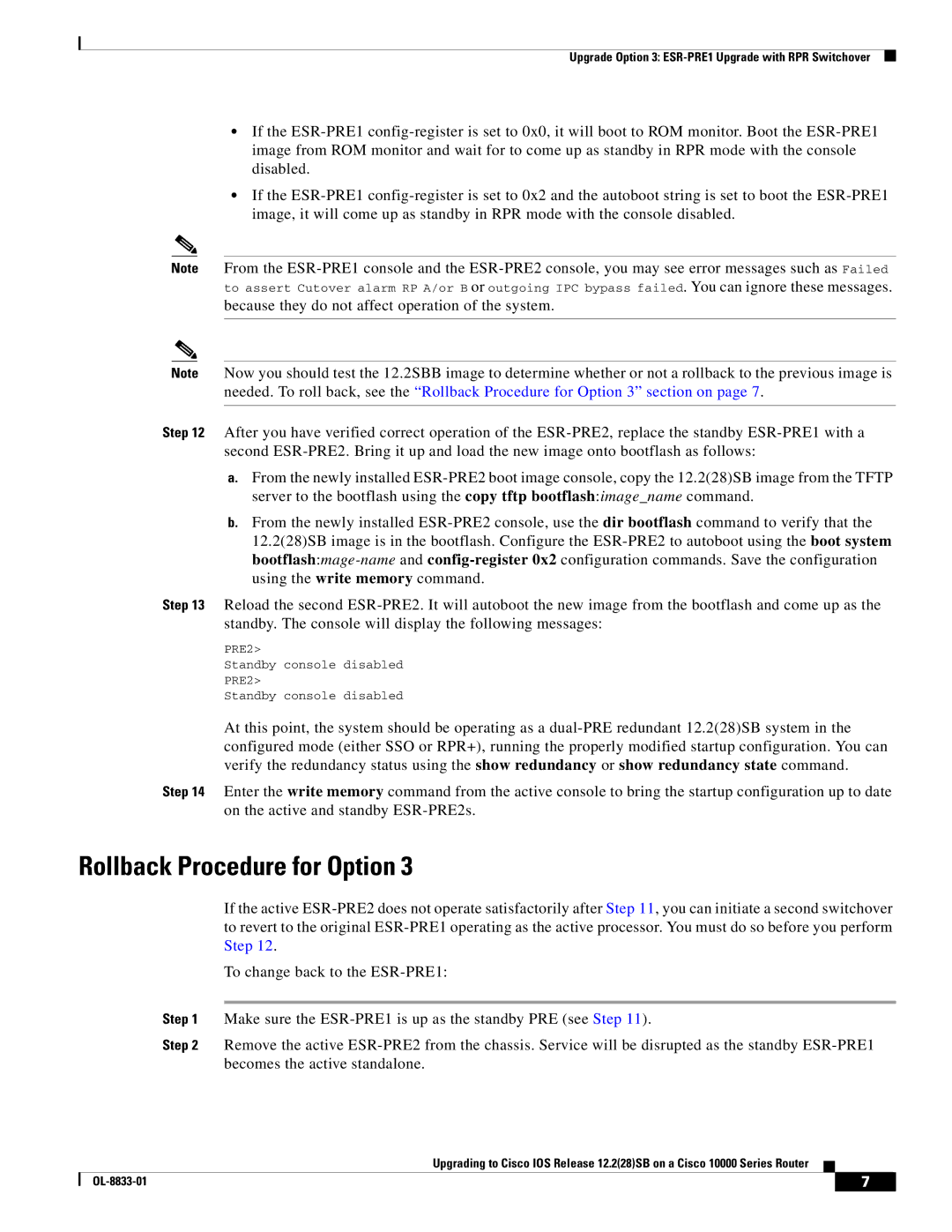 Cisco Systems 10000 Series installation instructions PRE2 